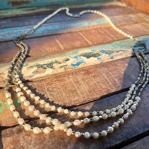 Anthropologie Elegant Pearl Necklace